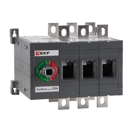 Рубильник 315A 3P без рукоятки управления TwinBlock EKF