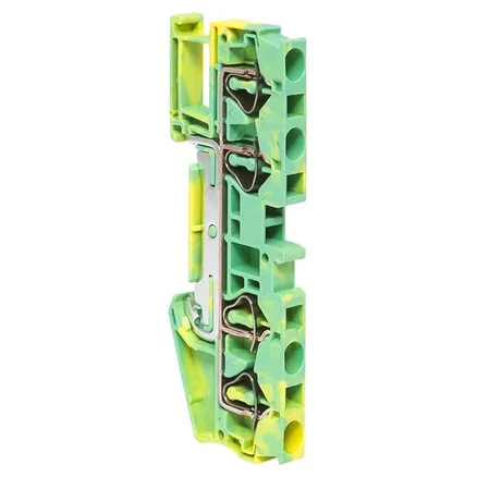 Клемма заземления пружинная ST 4 мм2 4 вывода EKF (plc-jxb-st-4-4-pen)