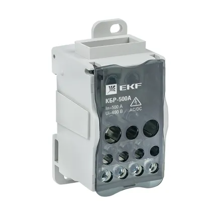 Блок КБР на DIN-рейку и монтажную панель 500A EKF (plc-kbr500)