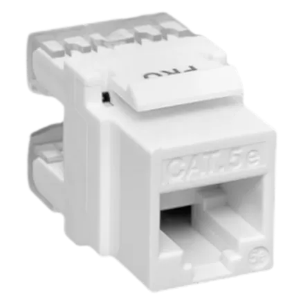 Модуль Keystone TERACOM PRO Cat.5E RJ-45 неэкран. 110 IDC 180 град. белый (TRP-KSTN-180D-5EUTP-WH)