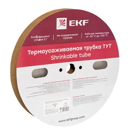 ТУТ 4/2 прозрачная рулон EKF (tut-4-tr)