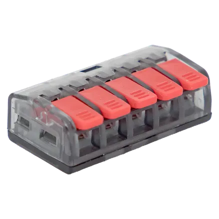 Клемма СМК 221-415 5 отверстий 0,2-4,0 мм2 EKF (plc-smk-221-415)