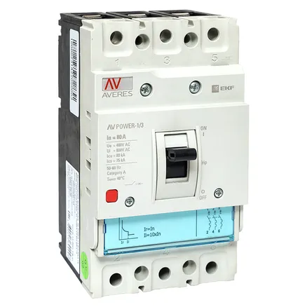 AV POWER-1/3 80А 80kA TR (mccb-13-80H-TR-av)