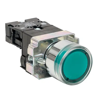 Кнопка BA31 с подсветкой 230В зеленая NO EKF (xb2-bw31-230)