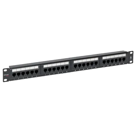 Патч-панель TERACOM PRO 19'' Cat.6 1U неэкран. UTP 24 порта RJ-45 Dual IDC (TRP-PPNL-6UTP-1U24)
