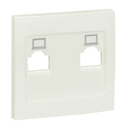 Валенсия лиц. панель розетки RJ-45 2-местная жемчуг EKF (ESK02-L-035-50)