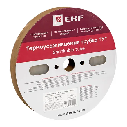 ТУТ 16/8 прозрачная рулон EKF (tut-16-tr)