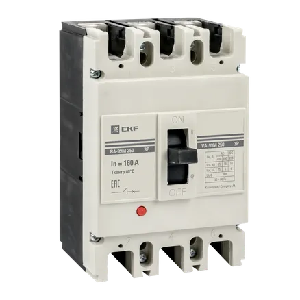 ВА-99М 250/160А 3P 35кА с электромагнитным расцепителем EKF (mccb99-250-160m-ma)