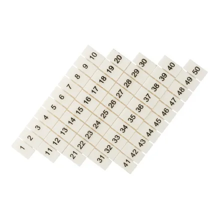 Маркеры для UT/ST/Push-in 4 с нумерацией 1-50 (100 шт.) EKF (zb-st-4-1-50)