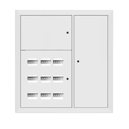 Щит этажный 9 кв. RAL9003 3 окна в ряд по гориз. (1000x950x150) EKF PROxima (mb29-v-9-ral9003-1)