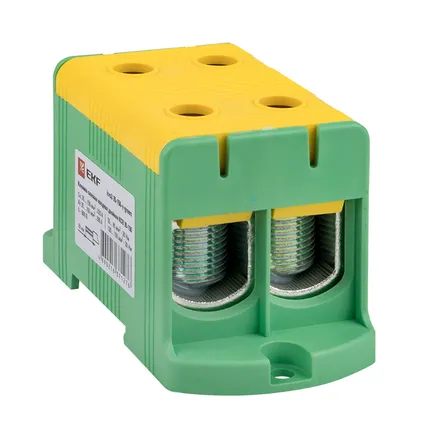 Клемма двойная КСВ 35-150 желто-зеленая EKF (kvs2-35-150-y-green)