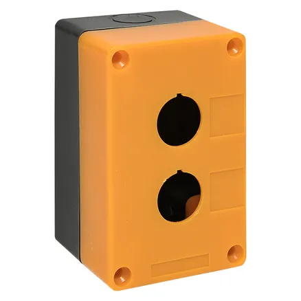 КП102 пластиковый 2 кнопки желтый EKF (cpb-102-o)