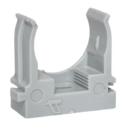 Крепеж-клипса для монтаж. пист. d25 мм (100 шт) серая EKF-Plast (derjp-z-25)