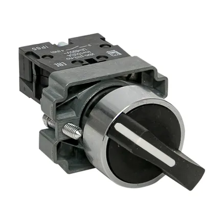 Переключатель BD21 2P короткая ручка NO IP65 EKF (xb2-bd21-65)