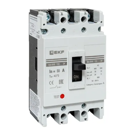ВА-99М 100/50А 3P 35кА EKF (mccb99-100-50m)