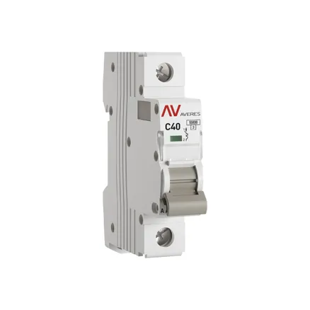 AV-10 1P 40A (C) 10kA EKF AVERES (mcb10-1-40C-av)