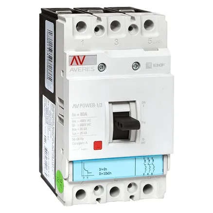 AV POWER-1/3 80А 35kA TR (mccb-13-80-TR-av)