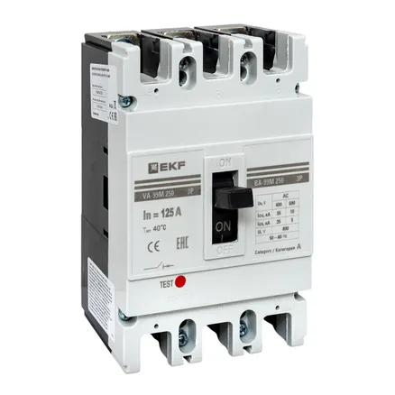ВА-99М 250/125А 3P 35кА EKF (mccb99-250-125m)