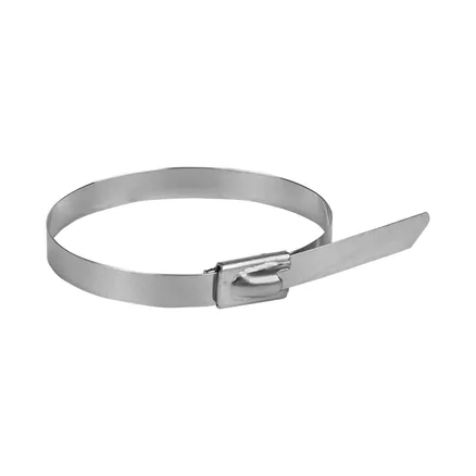 Хомут AISI 304 из нержавеющей стали, 4.6x150 (10 шт.) FlexLock (plc-fl-tss-304-4.6x150-r)