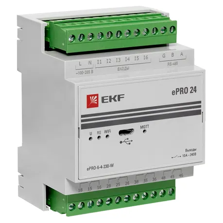 Контроллер базовый ePRO24 удаленного управления 6вх\4вых 230В WiFi EKF PROxima