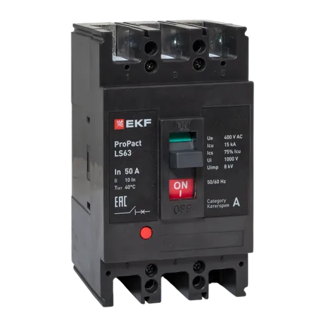 Автоматический выключатель LS63 15кА 3P 50А ProPact EKF
