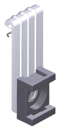 Вертикальный балочный зажим 1-5 мм под нейлоновую стяжку TDZ EKF