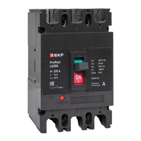 Автоматический выключатель LS250 25кА 3P 225А ProPact EKF