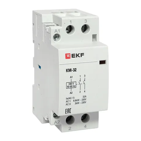 Контактор модульный КМ 32А 2NО (2 мод.) EKF PROxima