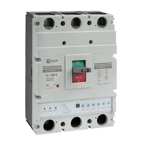 Выключатель автоматический ВА-99М 800/800А 3P 75кА с электронным расцепителем EKF