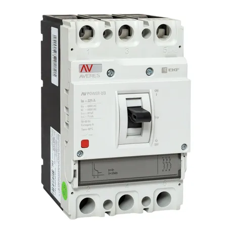 Автоматический выключатель AV POWER-2/3 225А 80kA TR EKF AVERES