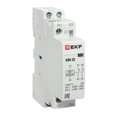 Контактор модульный КМ 25А 2NC (1 мод.) EKF PROxima