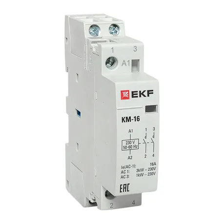 Контактор модульный КМ 16А 2NО (1 мод.) EKF PROxima