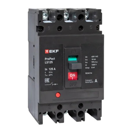 Автоматический выключатель LS125 18кА 3P 125А ProPact EKF
