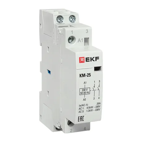 Контактор модульный КМ 25А 2NО (1 мод.) EKF PROxima