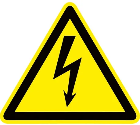 Знак пластик "Опасность поражения электрическим током" (Молния) (150х150) EKF