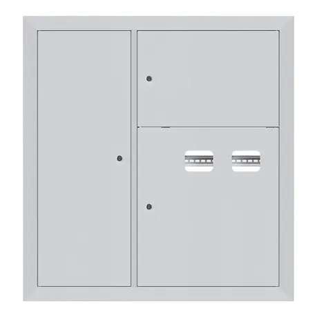 Щит этажный 2 кв. со слаботочным отсеком слева (1000х950х150) EKF Basic