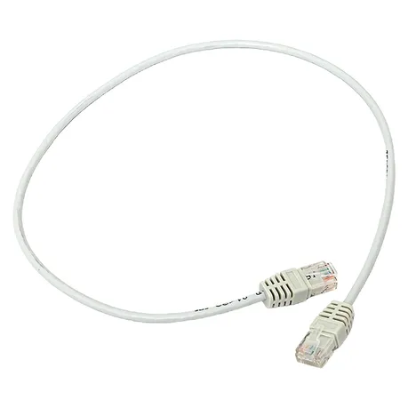 Патч-корд TERACOM Cat.5E (1Гбит/с) неэкранированный UTP оболочка PVC серый (0,5м)