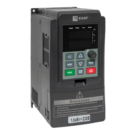 Преобразователь частоты 1,5/2,2кВт 1х230В VECTOR-100 EKF PROxima