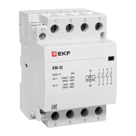 Контактор модульный КМ 32А 4NО (3 мод.) EKF PROxima