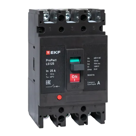 Автоматический выключатель LS125 18кА 3P 25А ProPact EKF