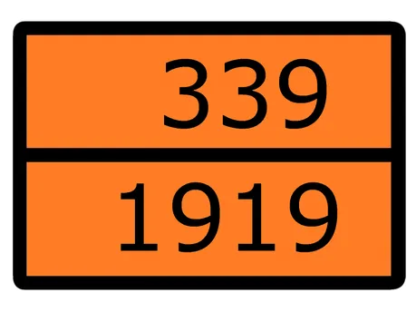 Знак наклейка для маркировки опасных грузов "Номер ООН 339/1919" (300x400) ГОСТ 19433-88 EKF PROxima