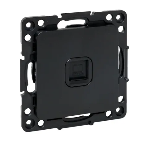 Стокгольм Механизм Розетки RJ-45 1-местной черный EKF PROxima