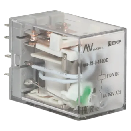Реле промежуточное RPA 22/3 6A 110В DC EKF AVERES