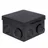 Коробка распределительная КМР-030-031 с крышкой (80х80х50), 7 мембр. вводов чёрная IP54 розн. стикер EKF