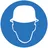 Знак пластик М02 "Работать в защитной каске (шлеме)" (200x200) ГОСТ 12.4.026-2015 EKF PROxima