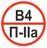 Знак пластик "Категории помещения по взрывопожарной и пожарной опасности В4 П-IIа" (200x200) ГОСТ 12.4.026-2015 EKF PROxima