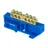 Шина "0" N (8х12мм) 6 отверстий латунь синий изолятор на DIN-рейку розничный стикер EKF PROxima