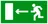 Знак наклейка E04 "Направление к эвакуационному выходу налево" (150х300) ГОСТ 12.4.026-2015 EKF PROxima