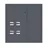 Щит этажный 4 кв. RAL7016 (1000х950х150) EKF PROxima
