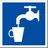 Знак наклейка D02 "Питьевая вода" (200x200) ГОСТ 12.4.026-2015 EKF PROxima